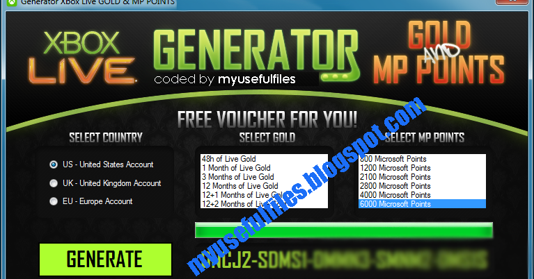 Free xbox live points code generator no downloads